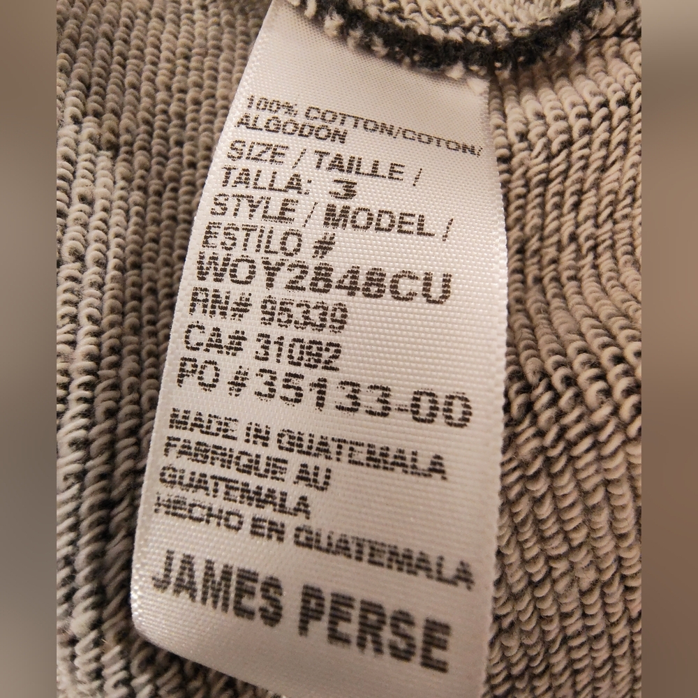 James Perse Standard Women's French Terry Grey Open Blazer Jacket Size 3 Large - Picture 5 of 13
